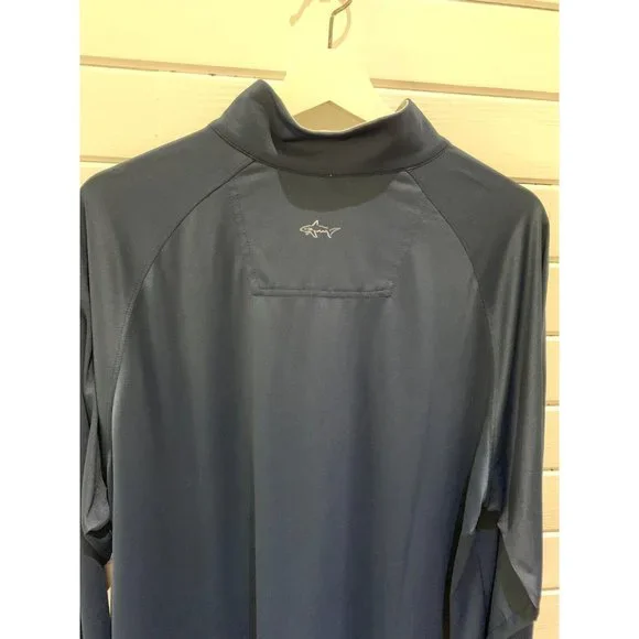 Greg Norman Men Performance Quarter Zip Pullover Golf Shirt Sweater Blue Size XL - Picture 4 of 8